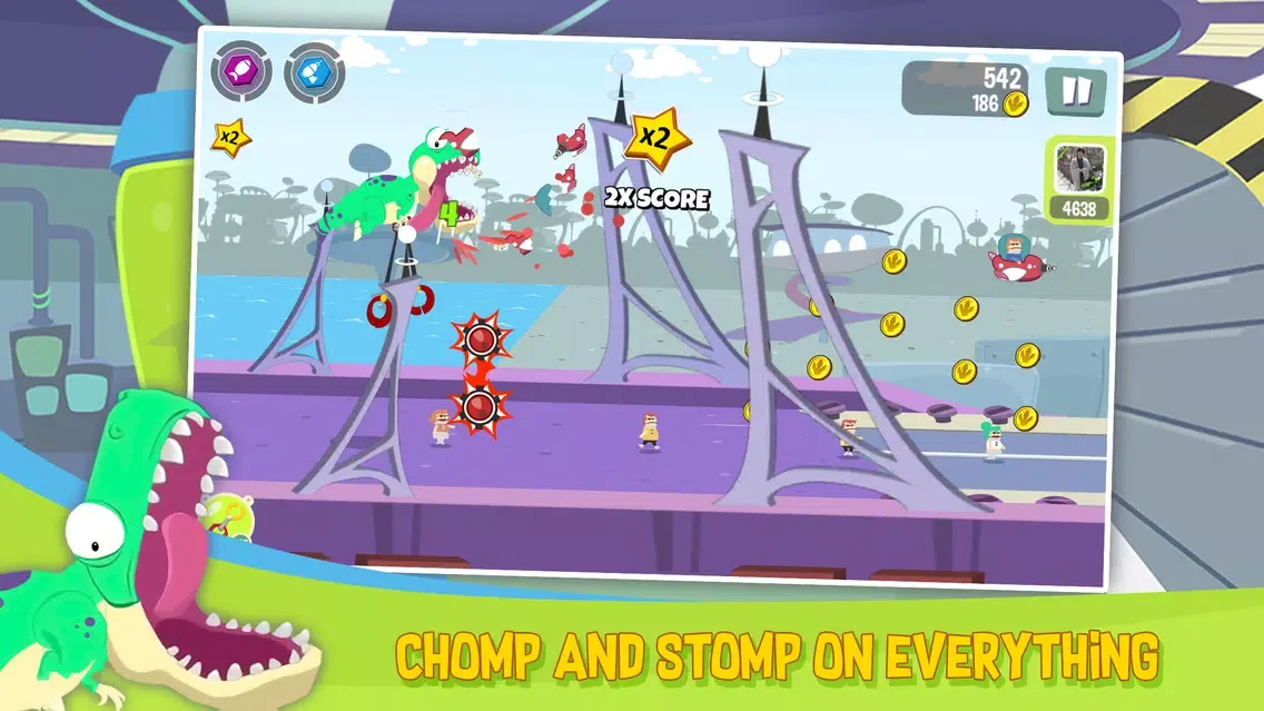 Tangkapan layar Unstoppable Rex