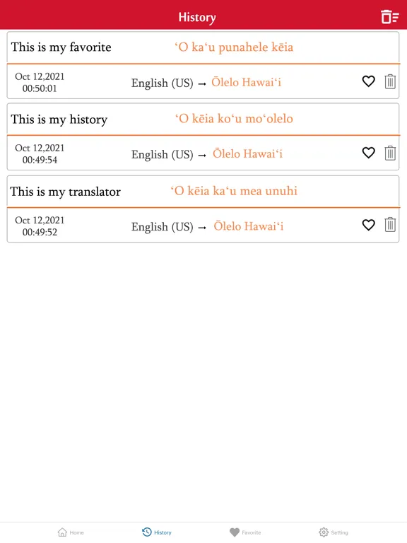 Capturas de tela do English To Hawaiian Translator iPad 