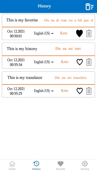 Captures d'écran de English To Krio Translator