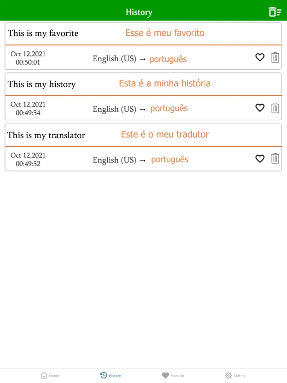 English To Portuguese Trans iPad  Screenshots