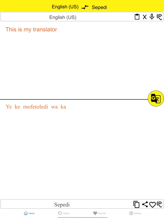 English To Sepedi Translator iPad 应用截图