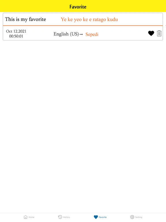 English To Sepedi Translator iPad 应用截图