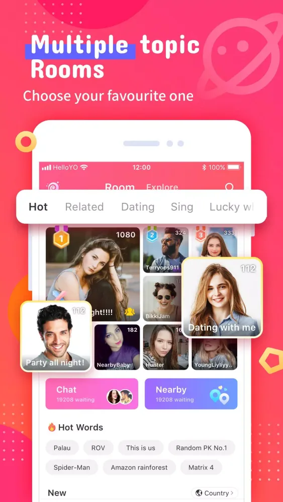 Captures d'écran de Miss Yo- Group Voice Chat Room