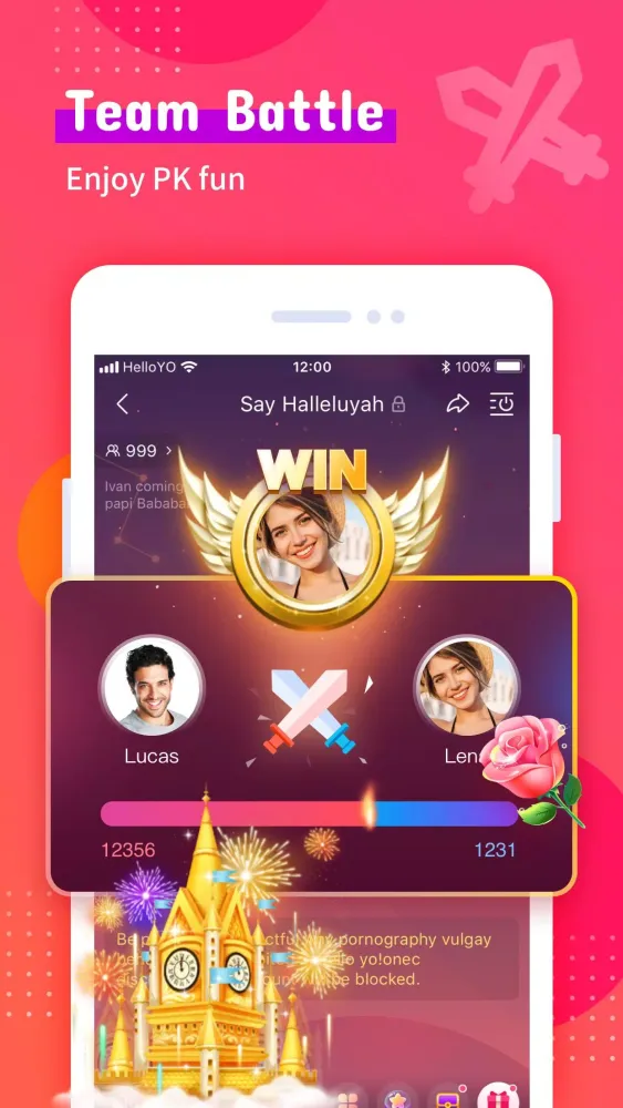 Captures d'écran de Miss Yo- Group Voice Chat Room