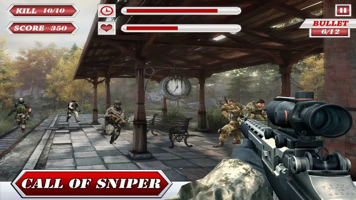 Captures d'écran de Call Of Sniper 3D Game