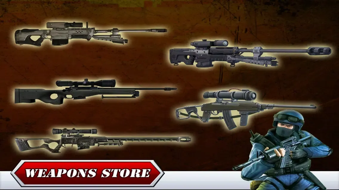 Captures d'écran de Call Of Sniper 3D Game