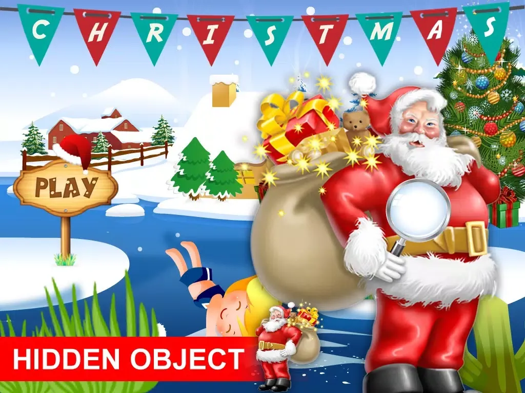 Christmas Holiday Hidden Objects Game iPad 应用截图