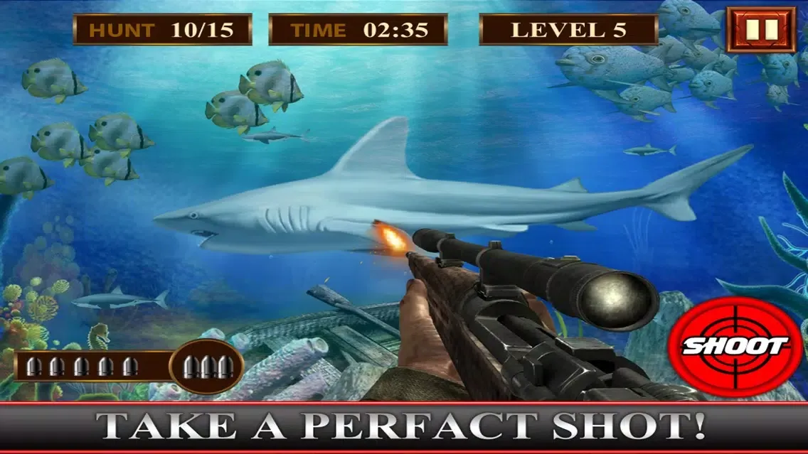 Capturas de tela do Shark Shooting Simulator