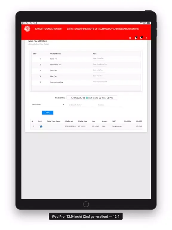 Screenshot di Sandip Foundation iPad 