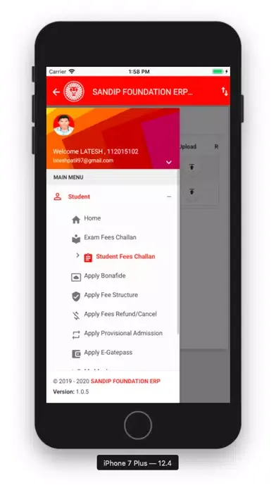 Screenshot di Sandip Foundation
