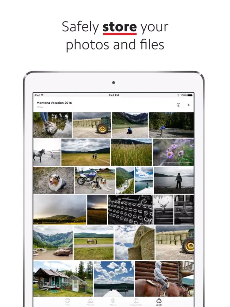 Скриншоты SanDisk Cloud iPad 