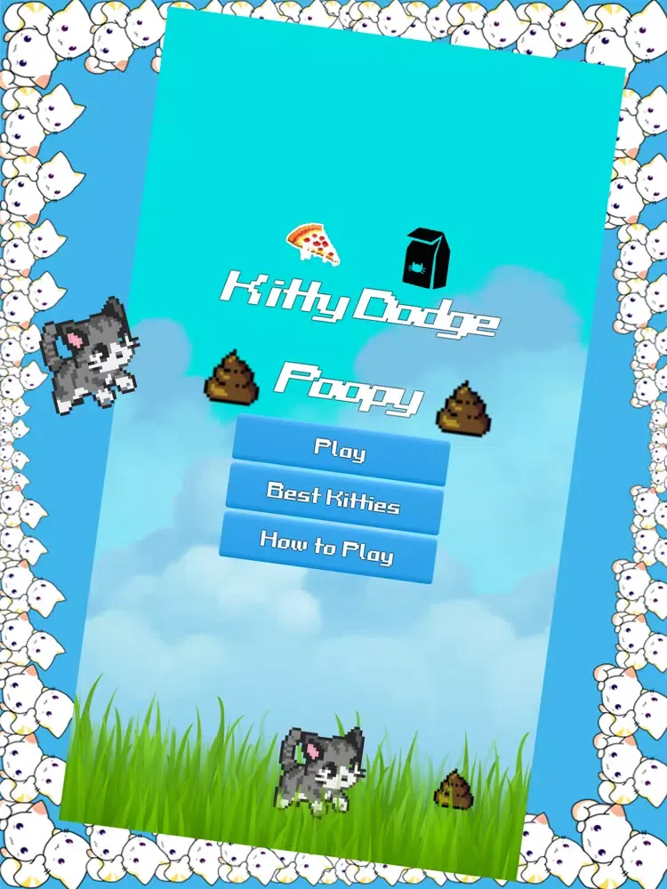 Kitty Dodge Poopy! iPad  Screenshots