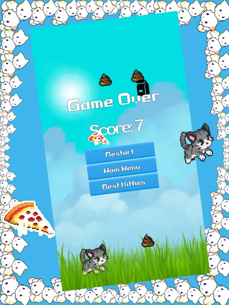 Kitty Dodge Poopy! iPad  Screenshots