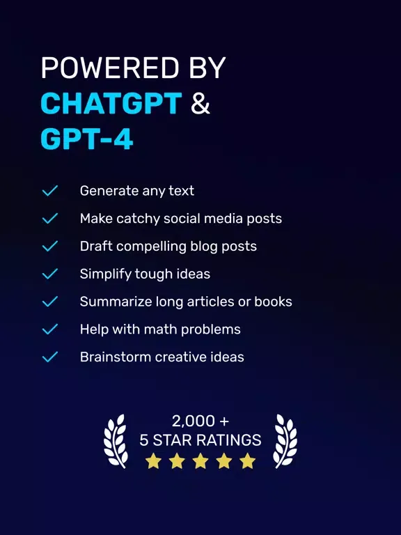 Скриншоты ChatGot - AI Chat with Chatbot iPad 