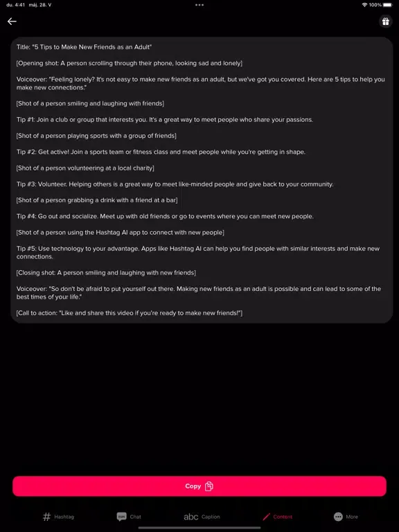 Zrzuty ekranu Hashtag Generator゜ iPad 