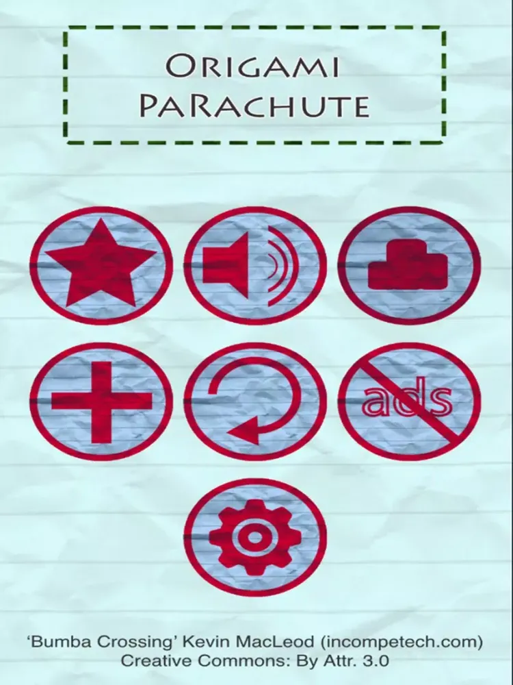 Capturas de pantalla de Origami Parachute iPad 