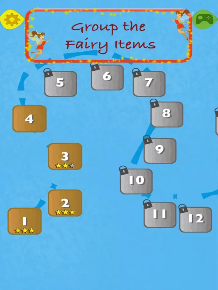 Tangkapan skrin Group the Fairy Items iPad 