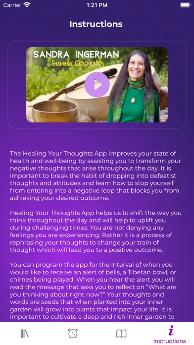 Capturas de tela do Healing Your Thoughts