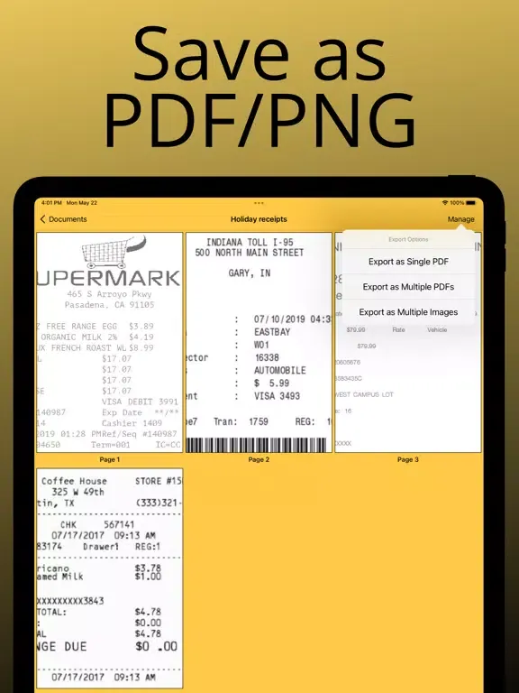 PDF Scanner & OCR - ScanFast iPad  Screenshots