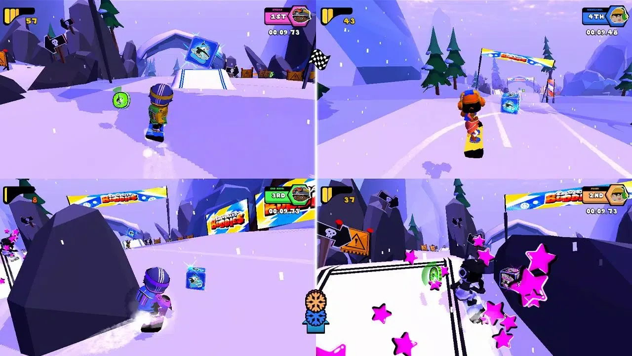 Capturas de tela do Snowboard Buddies