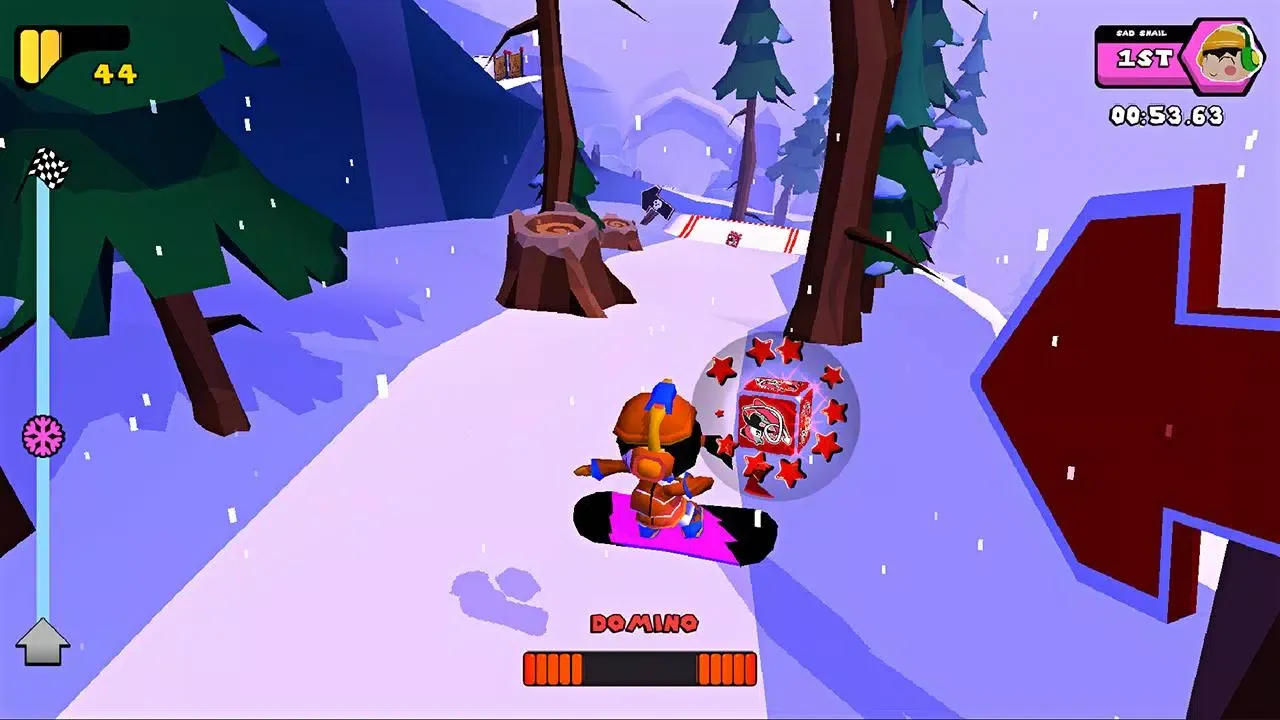 Capturas de tela do Snowboard Buddies
