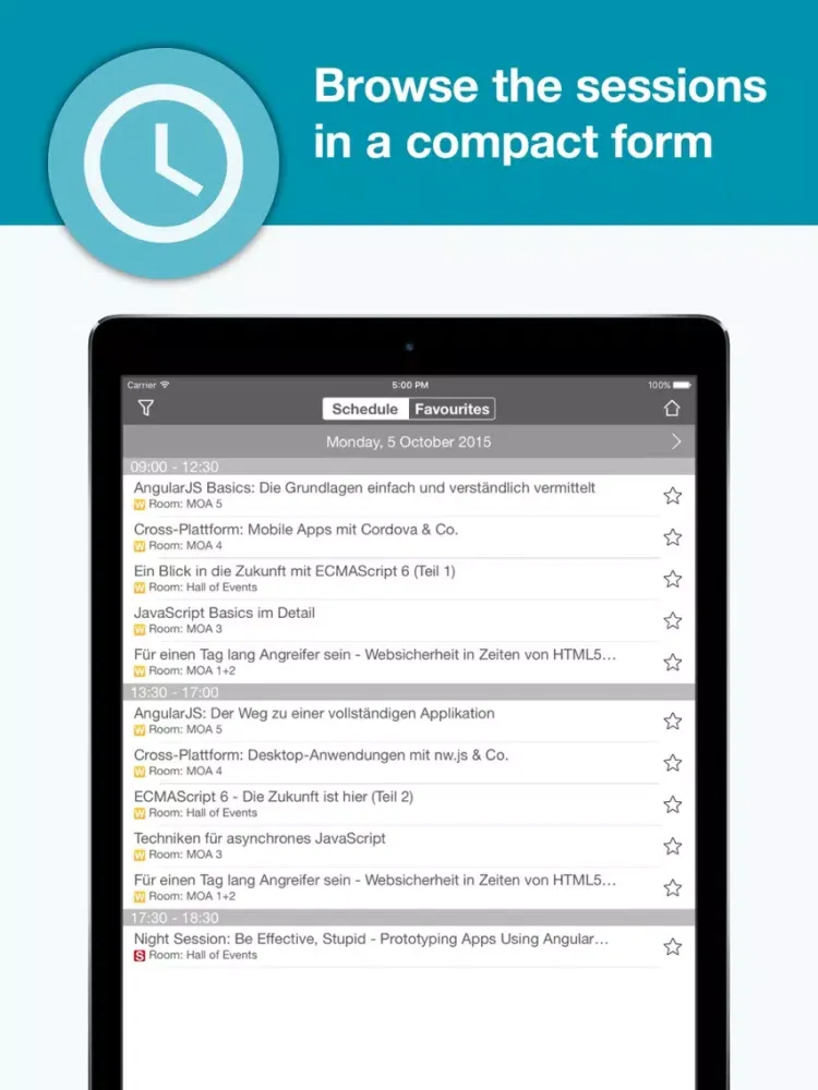 Machine Learning Conference iPad  Screenshots