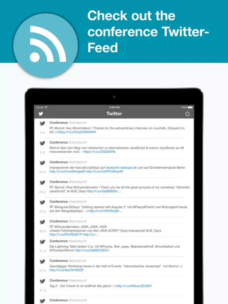 Machine Learning Conference iPad  Screenshots