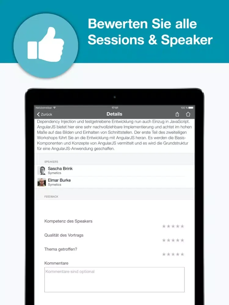 Software Architecture Summit iPad  Ekran Görüntüleri