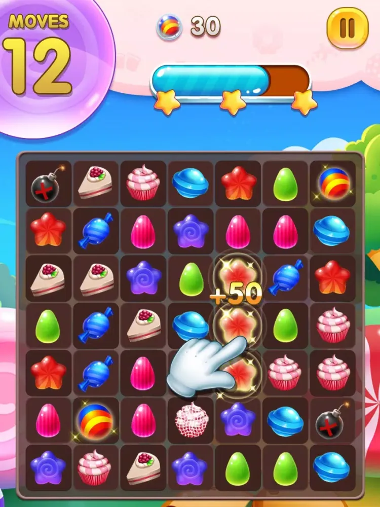 Candy Match Star iPad  स्क्रीनशॉट