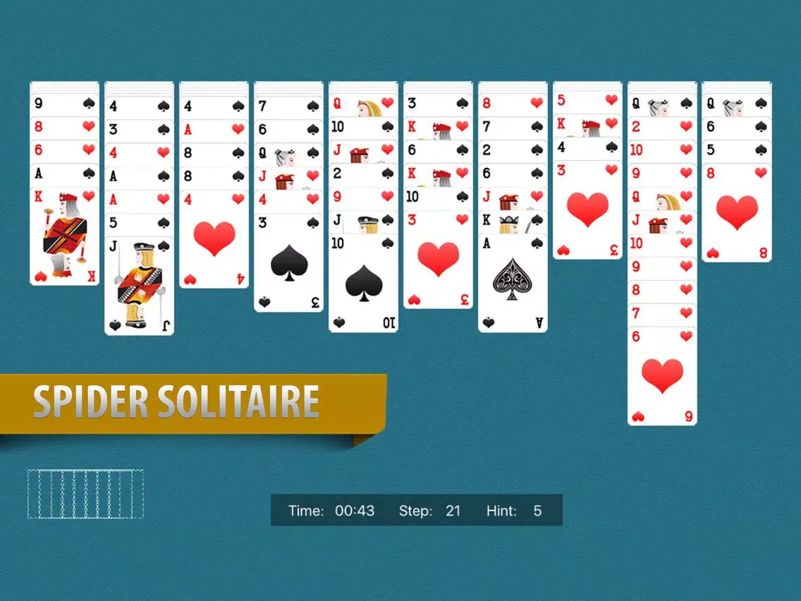 Spider Solitaire - The Original Spider Card iPad 应用截图