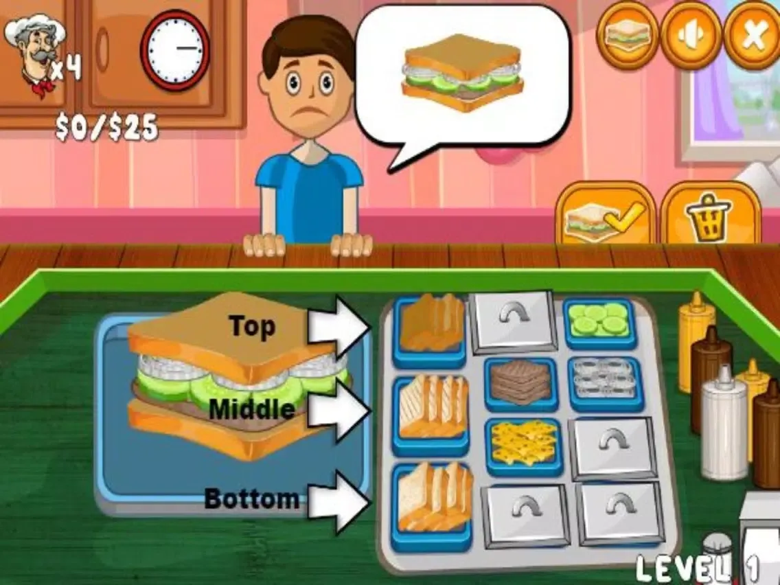 Sandwich Making Simulation iPad  Ekran Görüntüleri
