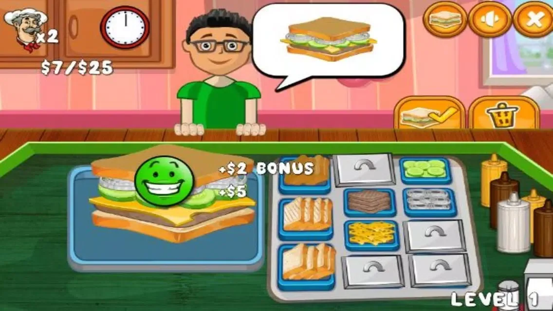 Sandwich Making Simulation Ekran Görüntüleri