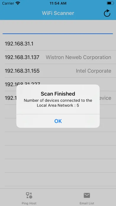 Ảnh chụp màn hình của My WiFi Network Users?