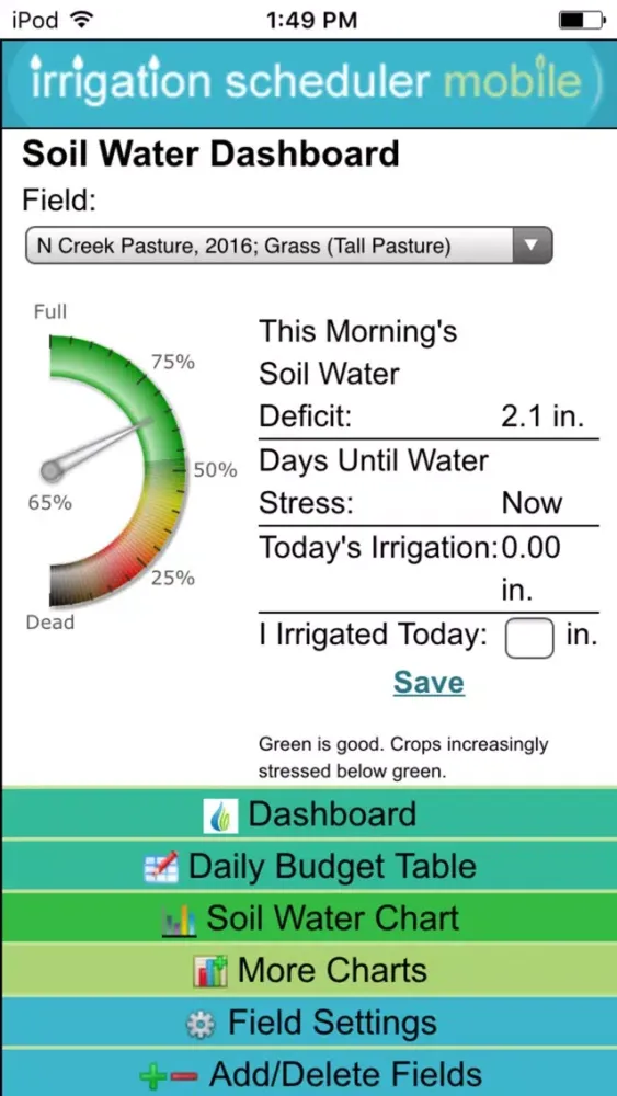 Irrigation Scheduler Mobile سکرین شاٹس
