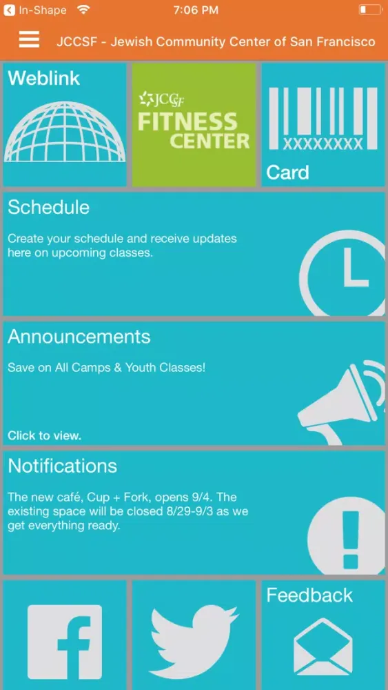 JCCSF Fitness Screenshots