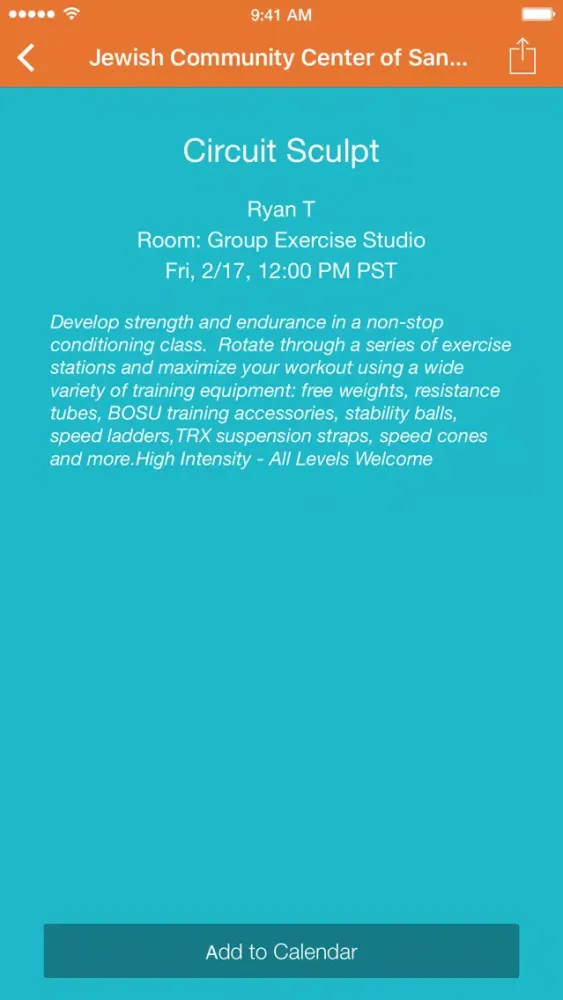 JCCSF Fitness Screenshots