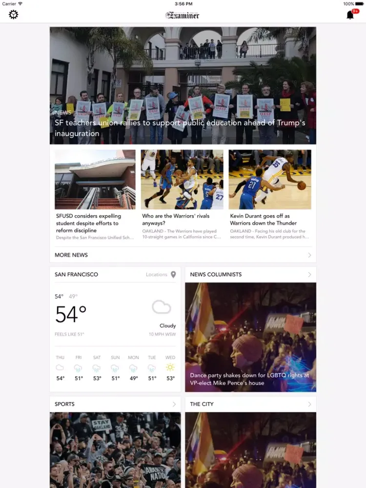 صور SF Examiner app iPad 