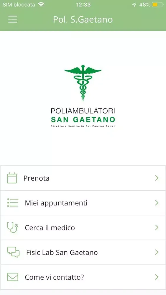 POLIAMBULATORI SAN GAETANO スクリーンショット