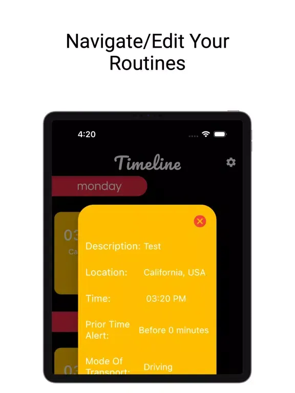 Oink-Location based Reminder iPad  スクリーンショット