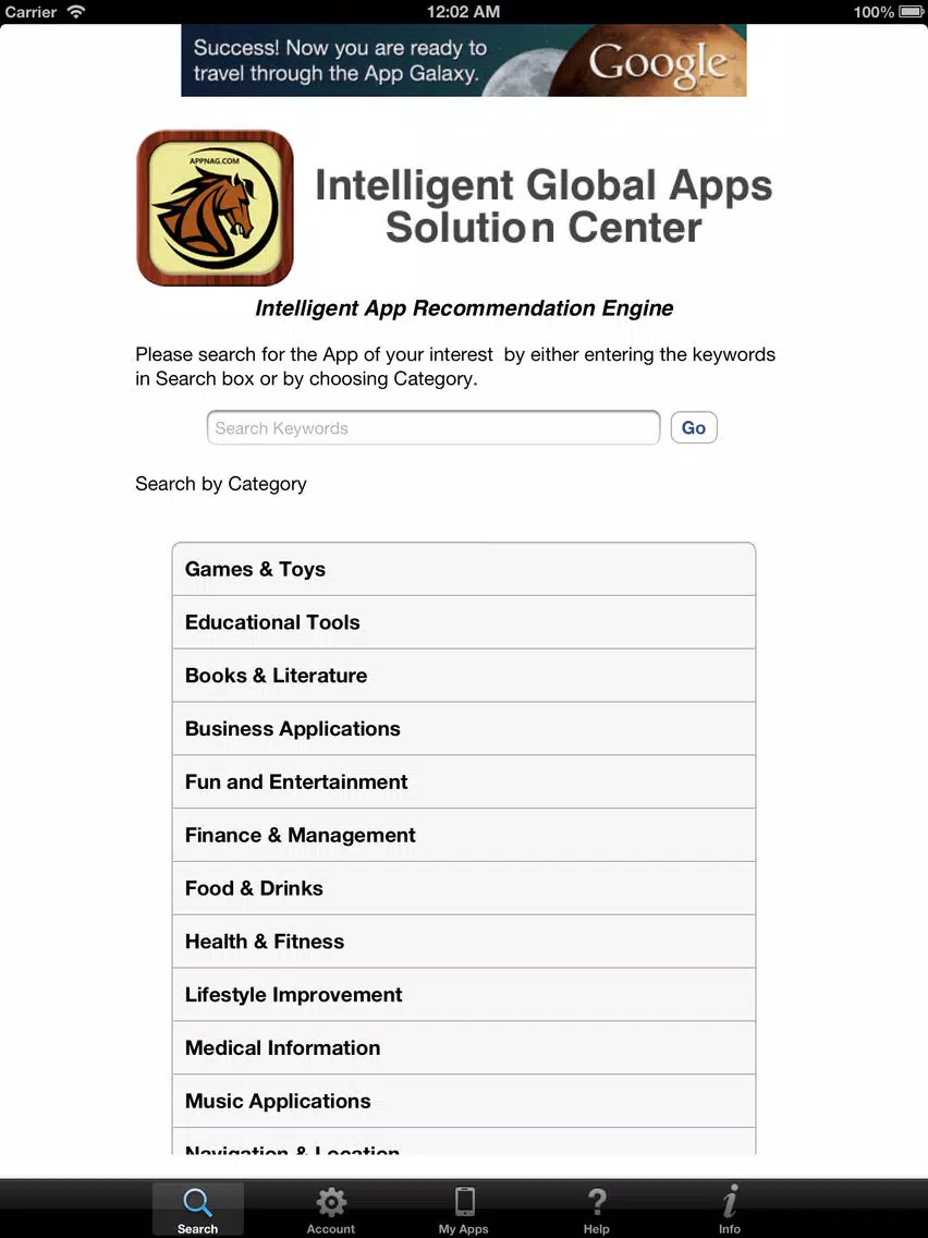 Zrzuty ekranu AppNag free utility app listing and external reviews iPad 