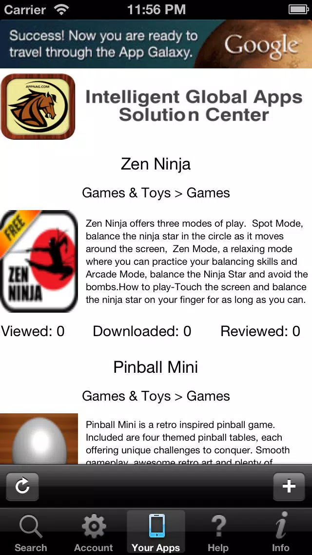 Zrzuty ekranu AppNag free utility app listing and external reviews