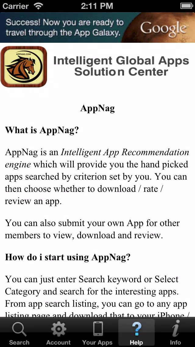 Zrzuty ekranu AppNag free utility app listing and external reviews