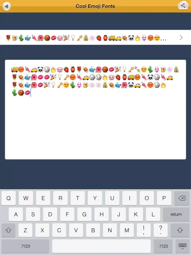 Emoji++ Emoticon & Font Keyboard iPad 应用截图