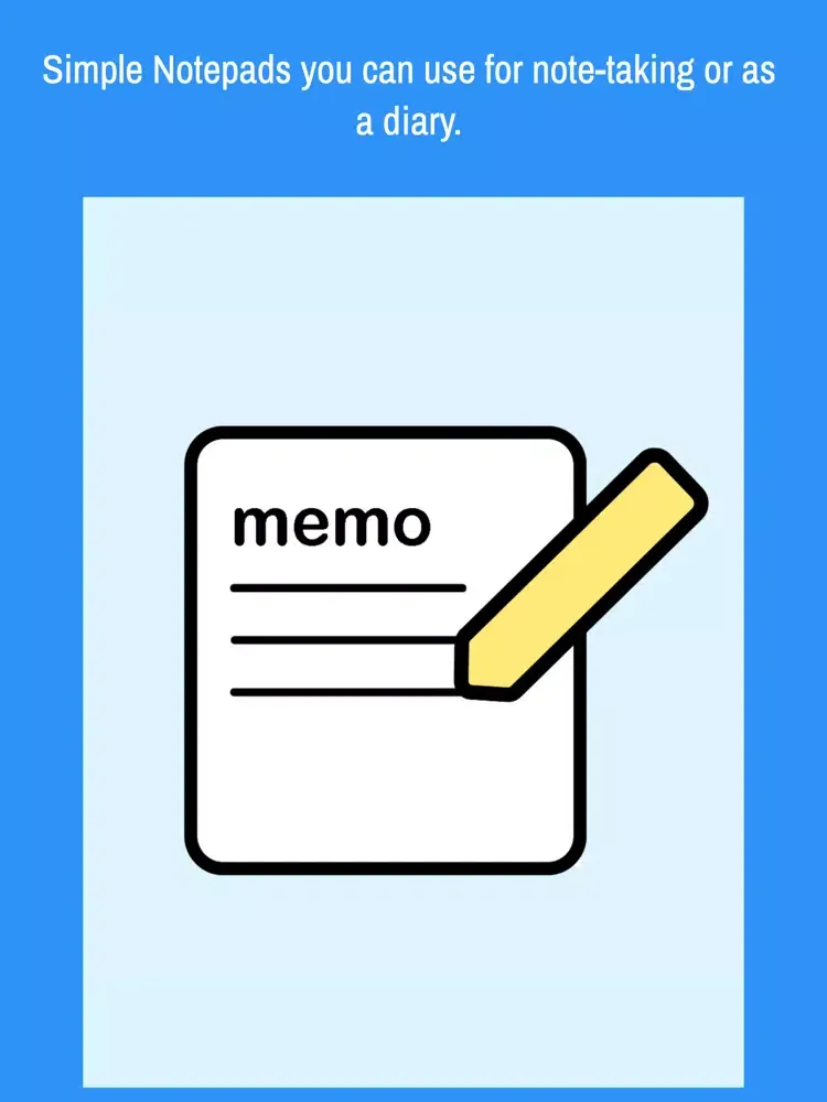 Screenshot di Simple Notepads - Memo, Diary iPad 