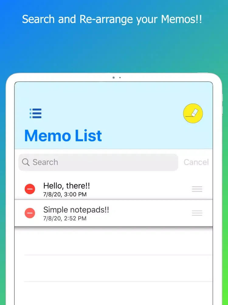 Screenshot di Simple Notepads - Memo, Diary iPad 