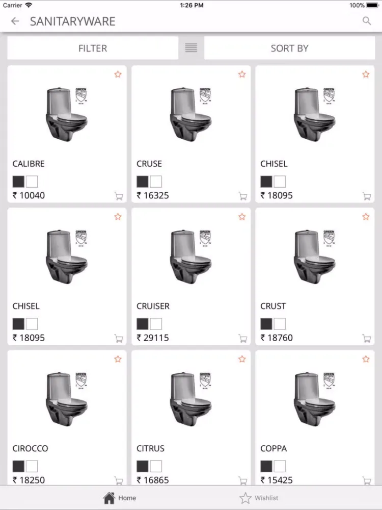 Sanityware Catalogue iPad  سکرین شاٹس