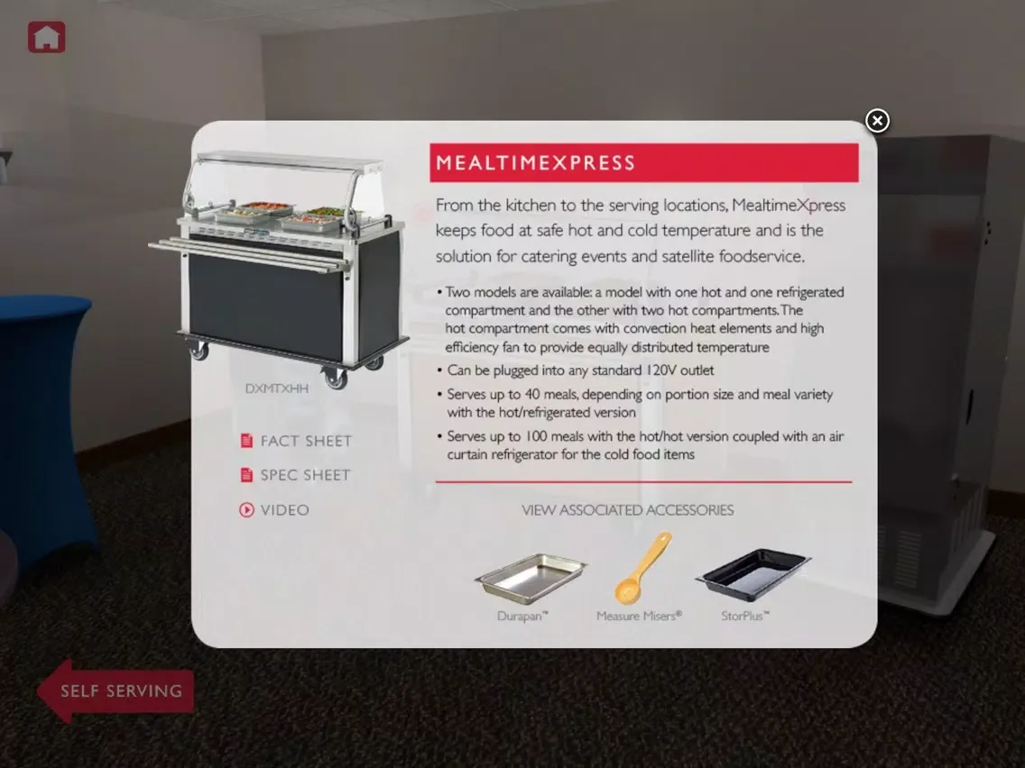 ภาพหน้าจอของ Dinex Healthcare Solutions iPad 
