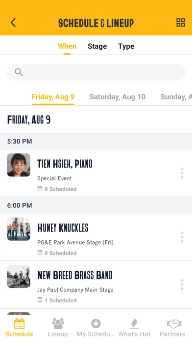 Capturas de pantalla de San Jose Jazz Summer Fest