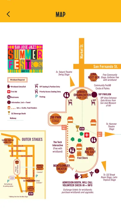 Capturas de pantalla de San Jose Jazz Summer Fest