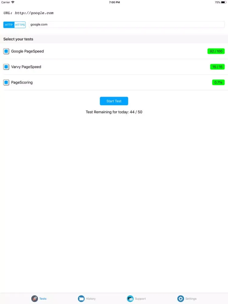 Capturas de tela do Agility - Web Tests All-In-One iPad 